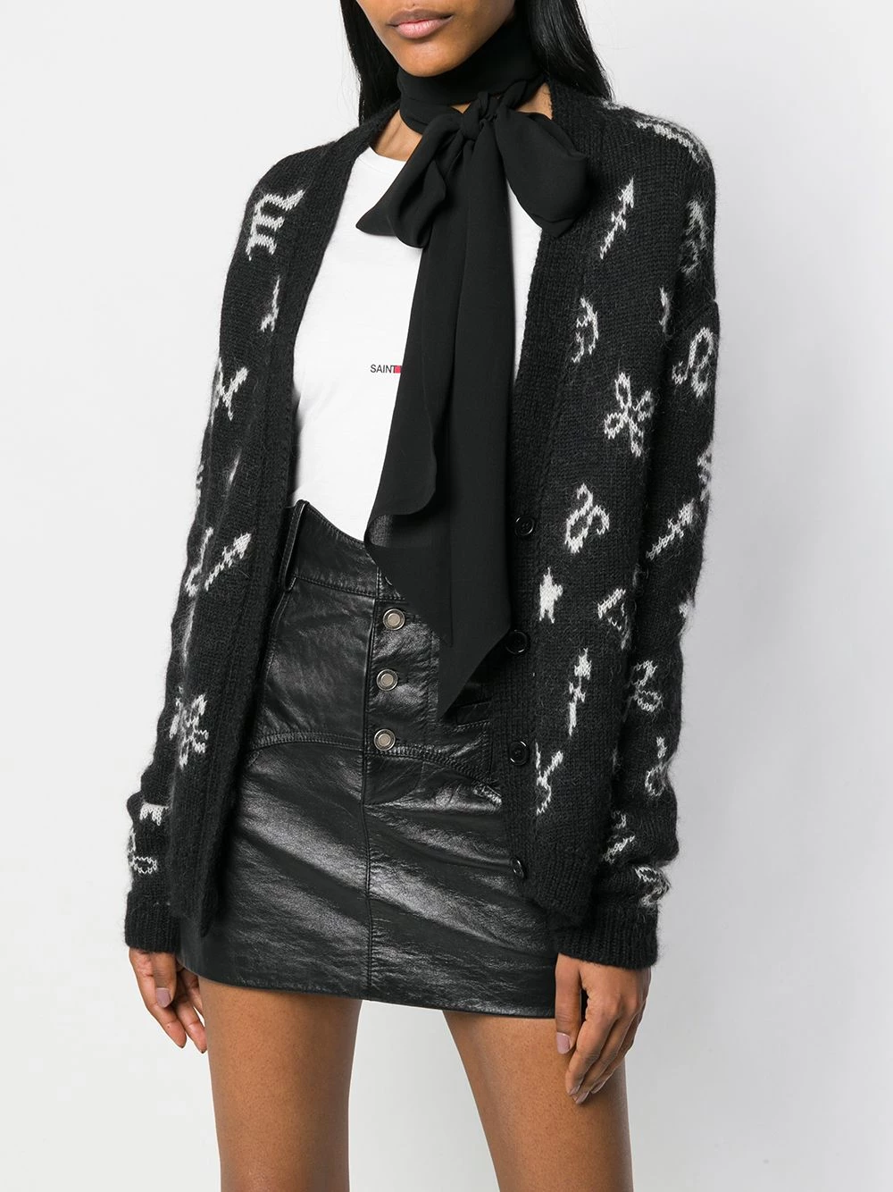 Saint Laurent skinny scarf