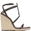 Saint Laurent Cassandra wedge sandals