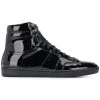Saint Laurent varnish hi-top trainers