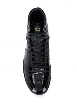 Saint Laurent varnish hi-top trainers