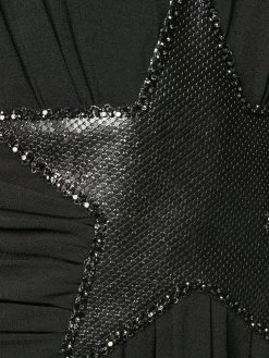Saint Laurent star appliqué mini dress
