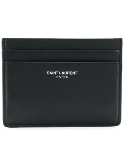 Saint Laurent square logo print cardholder