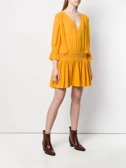 Saint Laurent studded Georgette dress