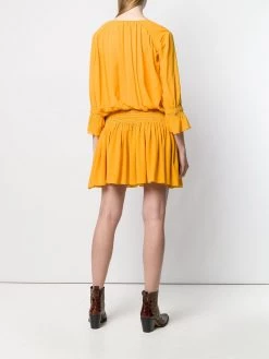 Saint Laurent studded Georgette dress