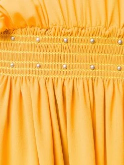 Saint Laurent studded Georgette dress