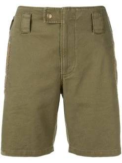 Saint Laurent embroidered detail shorts