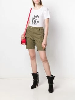 Saint Laurent embroidered detail shorts