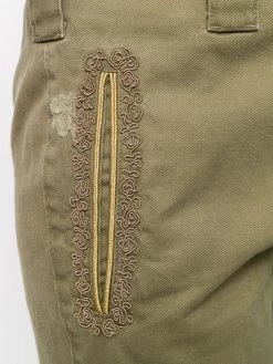 Saint Laurent embroidered detail shorts