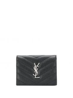 Saint Laurent Monogram plaque cardholder