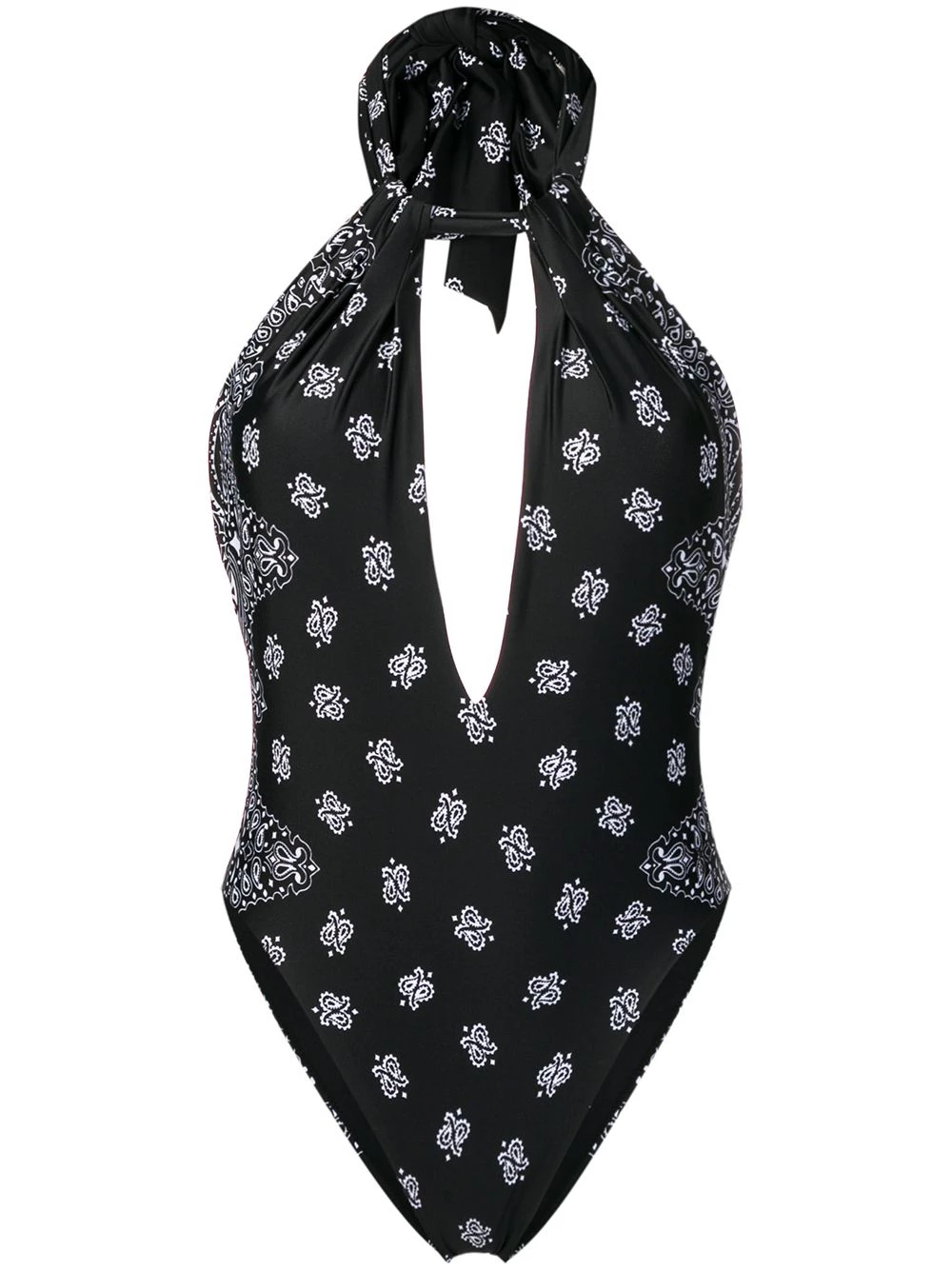 Saint Laurent bandana print swimsuit