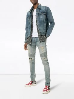 Saint Laurent distressed denim jacket