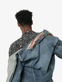 Saint Laurent distressed denim jacket