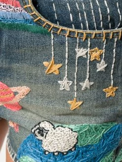 Saint Laurent embroidered shorts