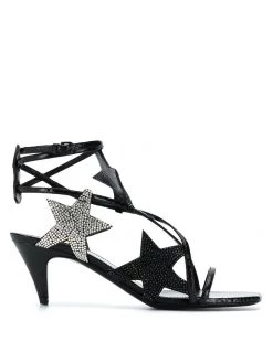 Saint Laurent star patch sandals