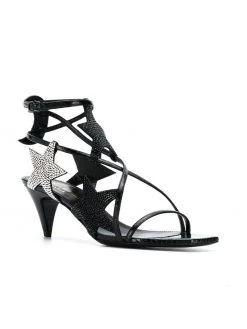 Saint Laurent star patch sandals
