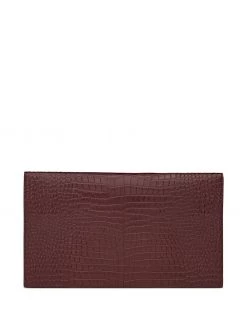 Saint Laurent crocodile embossed uptown pouch