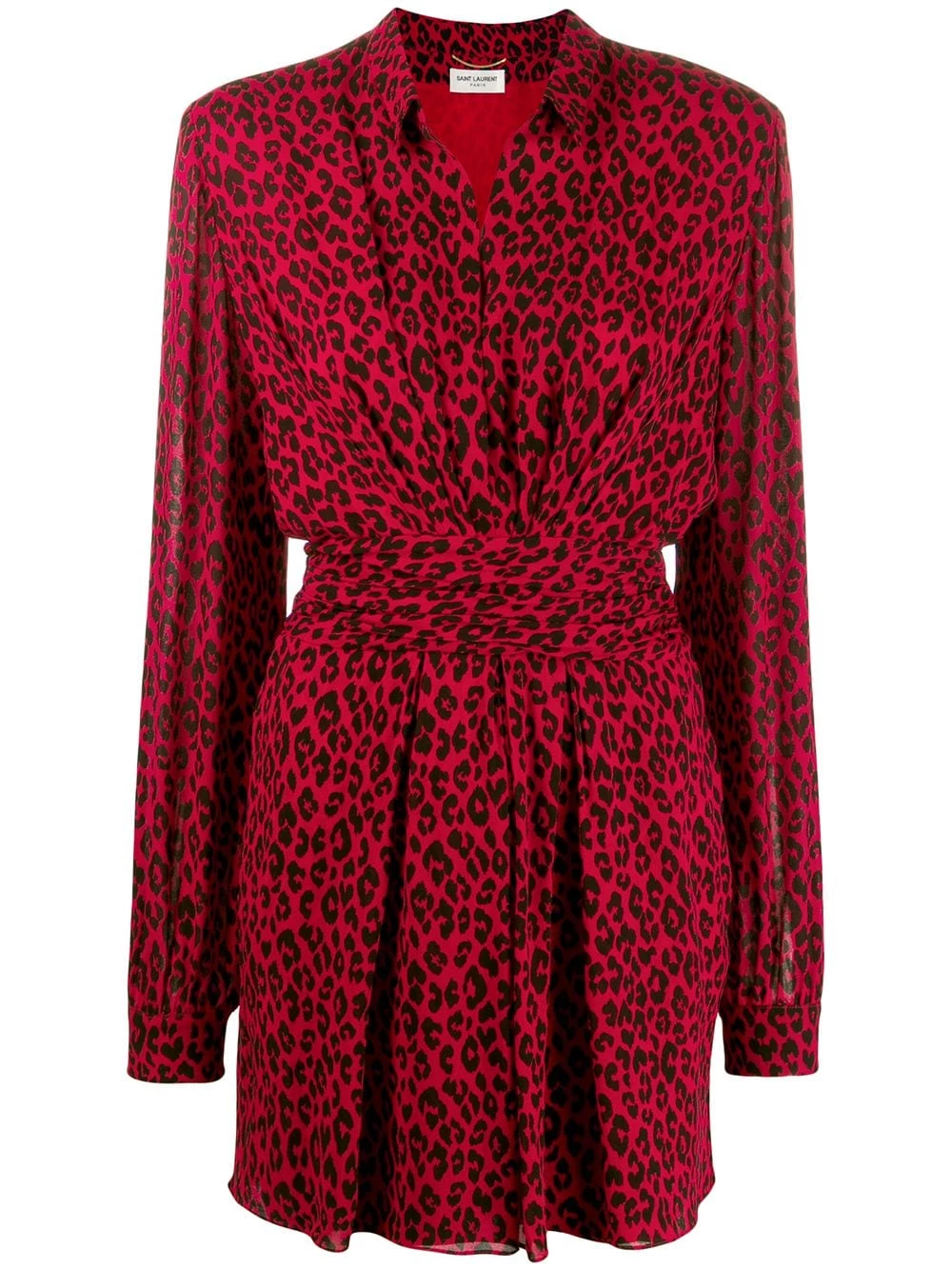 Saint Laurent leopard print dress