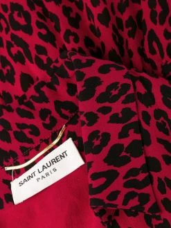 Saint Laurent leopard print dress