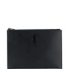 Saint Laurent monogram plaque clutch