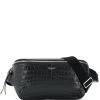 Saint Laurent City crocodile-embossed belt bag