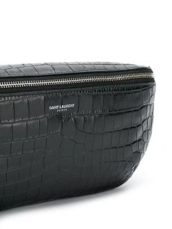 Saint Laurent City crocodile-embossed belt bag