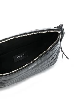 Saint Laurent City crocodile-embossed belt bag