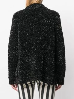 Saint Laurent metallic v-neck cardigan