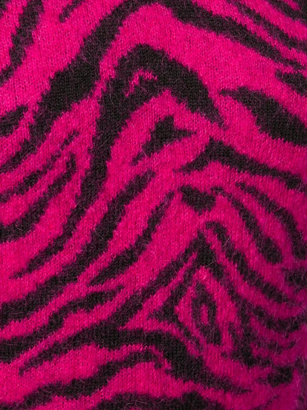 Saint Laurent zebra intarsia jumper