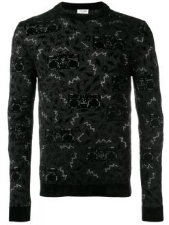 Saint Laurent knit jacquard jumper