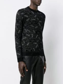 Saint Laurent knit jacquard jumper