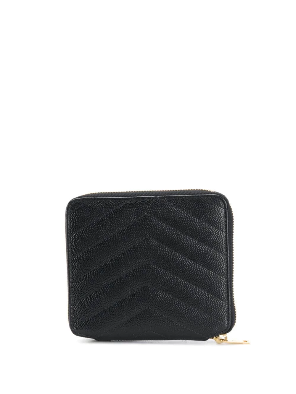 Saint Laurent monogram zip around compact wallet