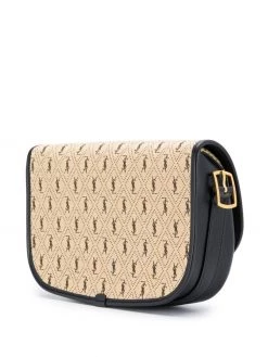 Saint Laurent Monogram all over canvas satchel bag