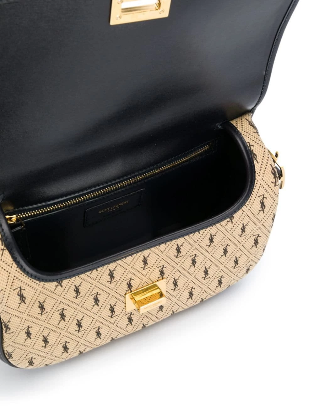 Saint Laurent Monogram all over canvas satchel bag