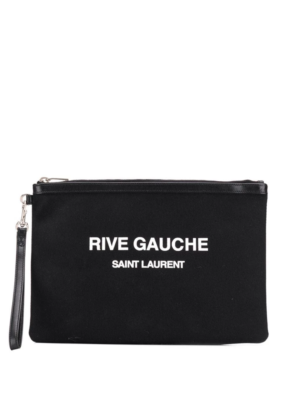 Saint Laurent logo print pouch