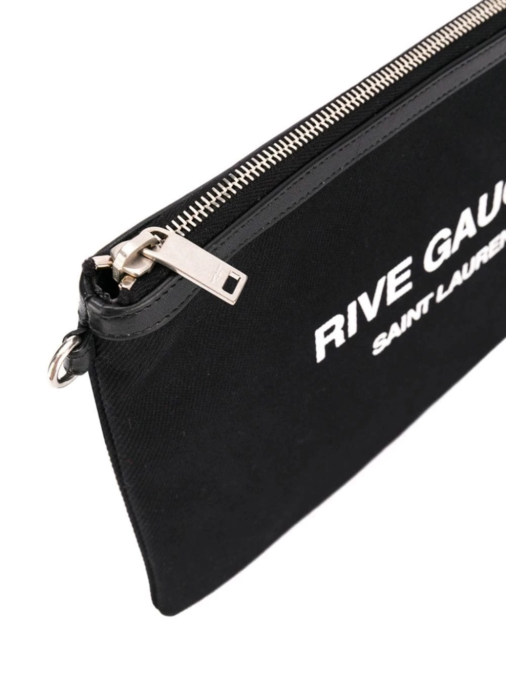 Saint Laurent logo print pouch