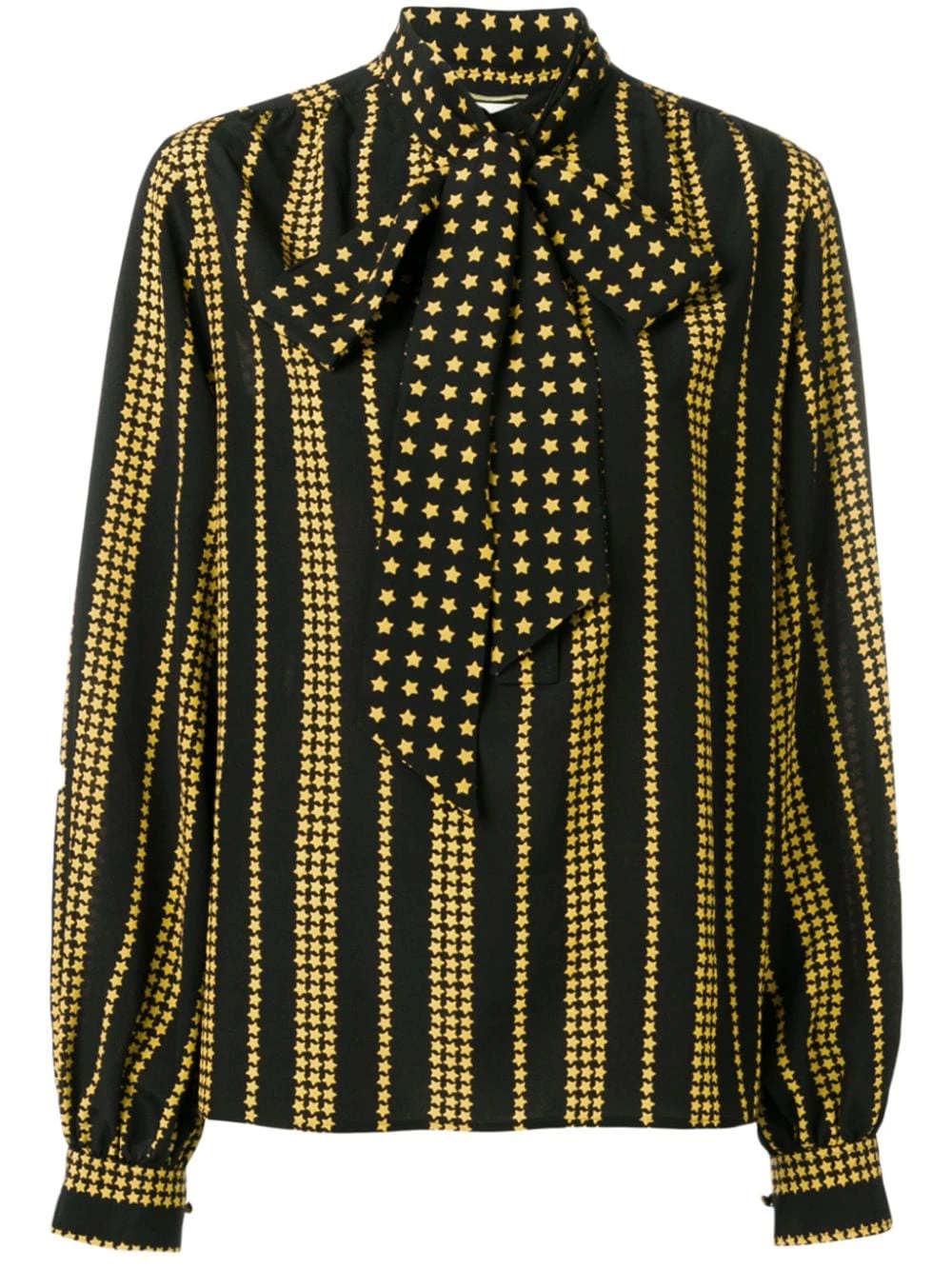 Saint Laurent star print blouse