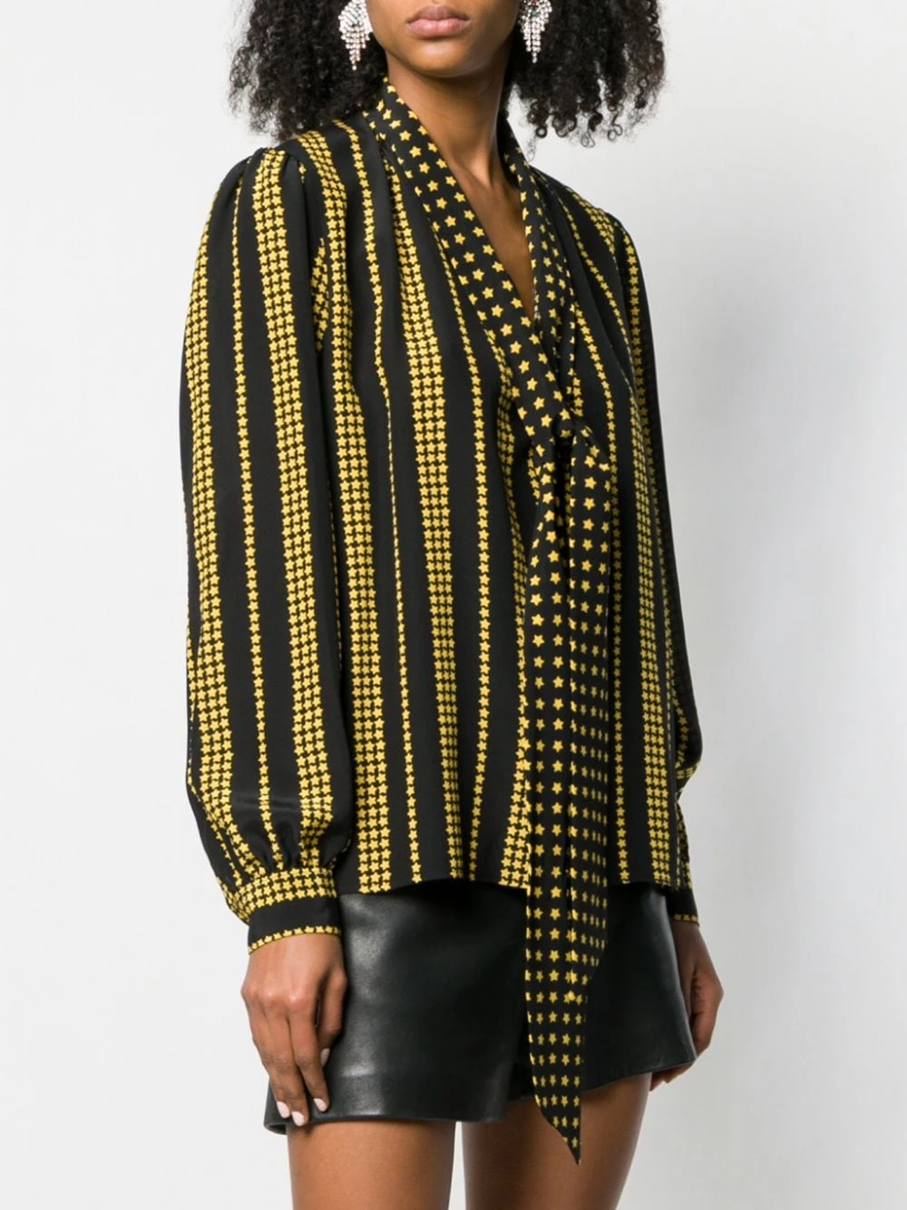 Saint Laurent star print blouse