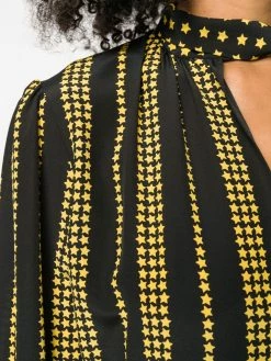 Saint Laurent star print blouse