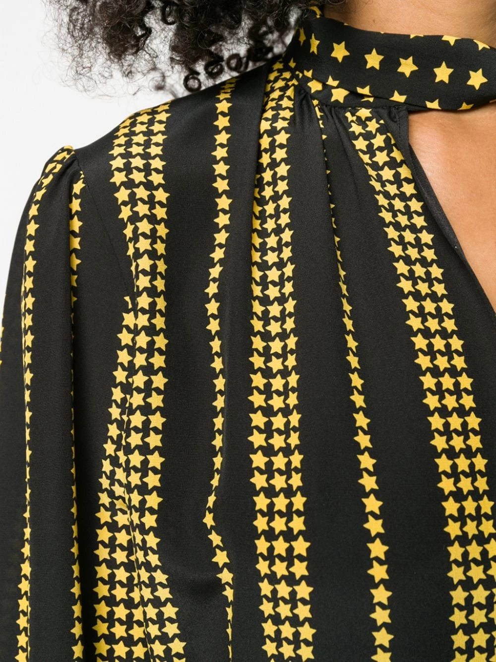 Saint Laurent star print blouse