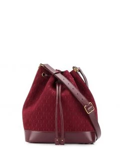 Saint Laurent all-over monogram bucket bag