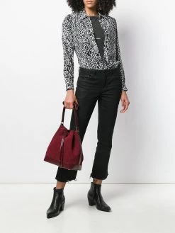 Saint Laurent all-over monogram bucket bag