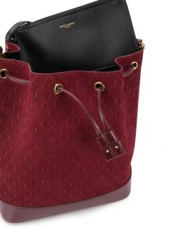 Saint Laurent all-over monogram bucket bag