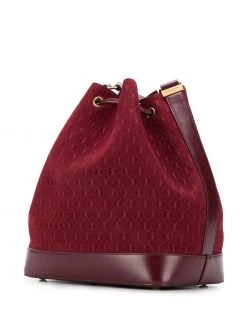 Saint Laurent all-over monogram bucket bag