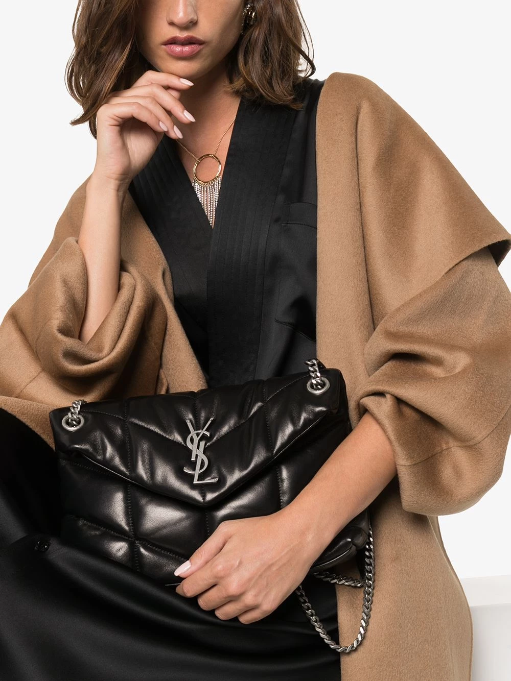 Saint Laurent Loulou quilted small shoulder bag