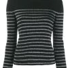 Saint Laurent metallic striped jumper