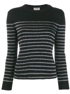 Saint Laurent metallic striped jumper