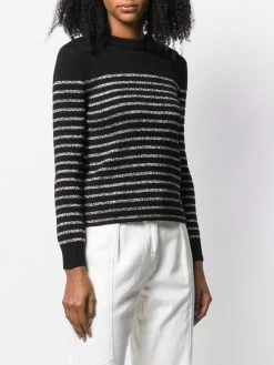 Saint Laurent metallic striped jumper
