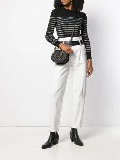 Saint Laurent metallic striped jumper