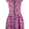 Saint Laurent zebra print dress