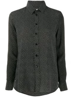 Saint Laurent heart-print shirt